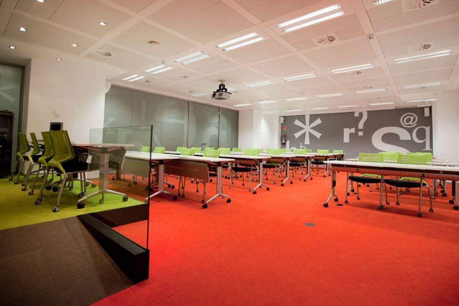 Instalaciones de la Escuela de Periodismo y Comunicación Unidad Editorial